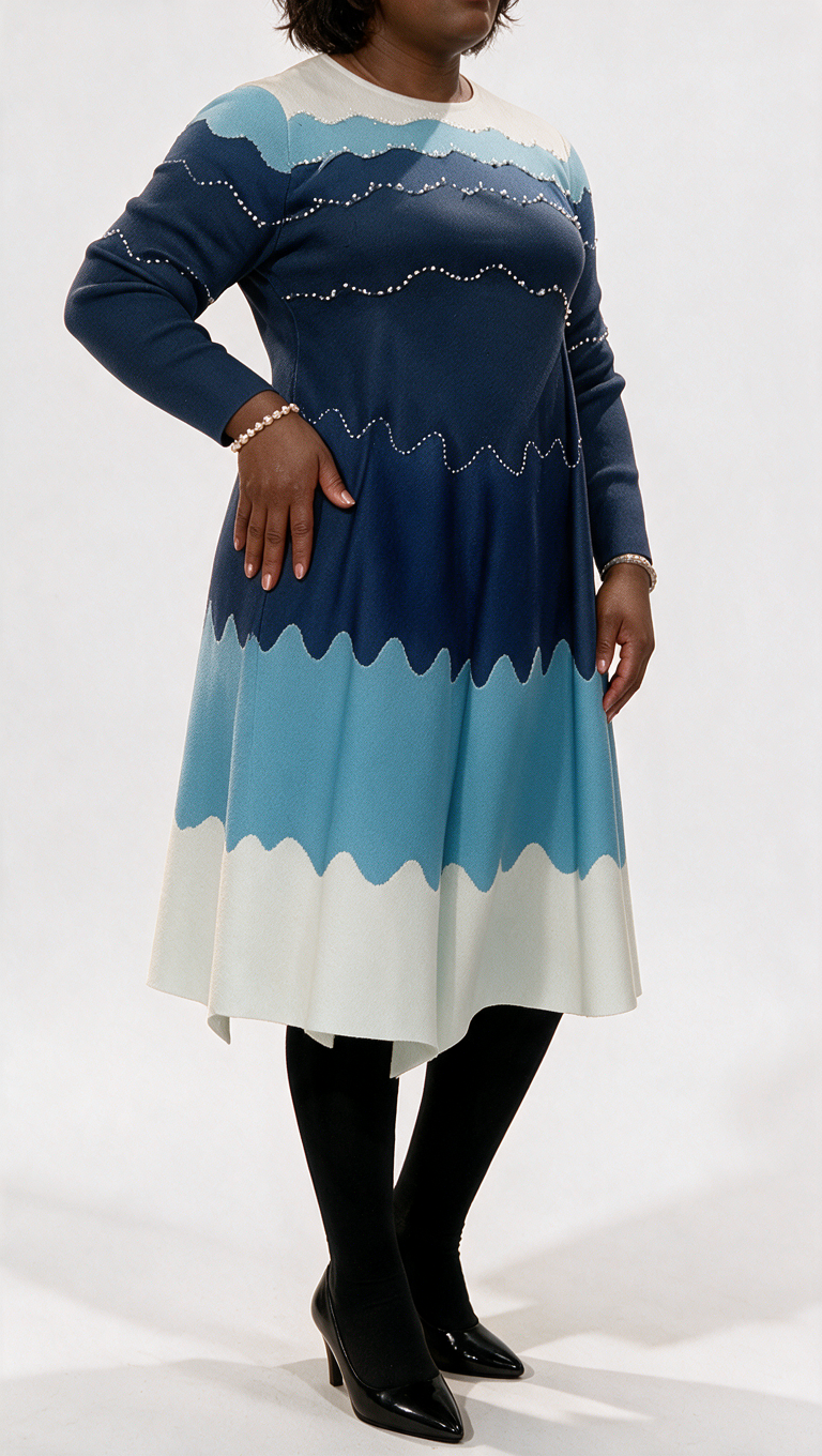 Blue Bouncy Dress