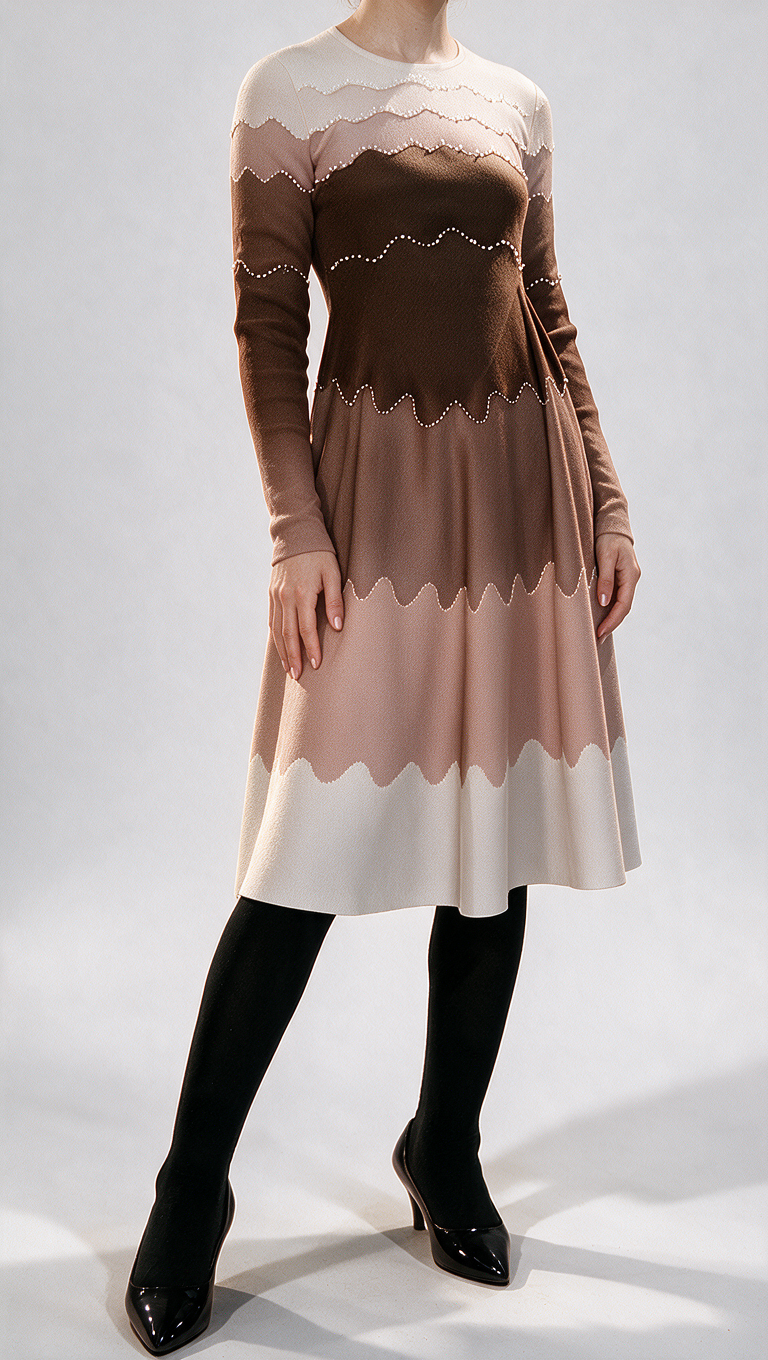 Brown Bouncy Dress