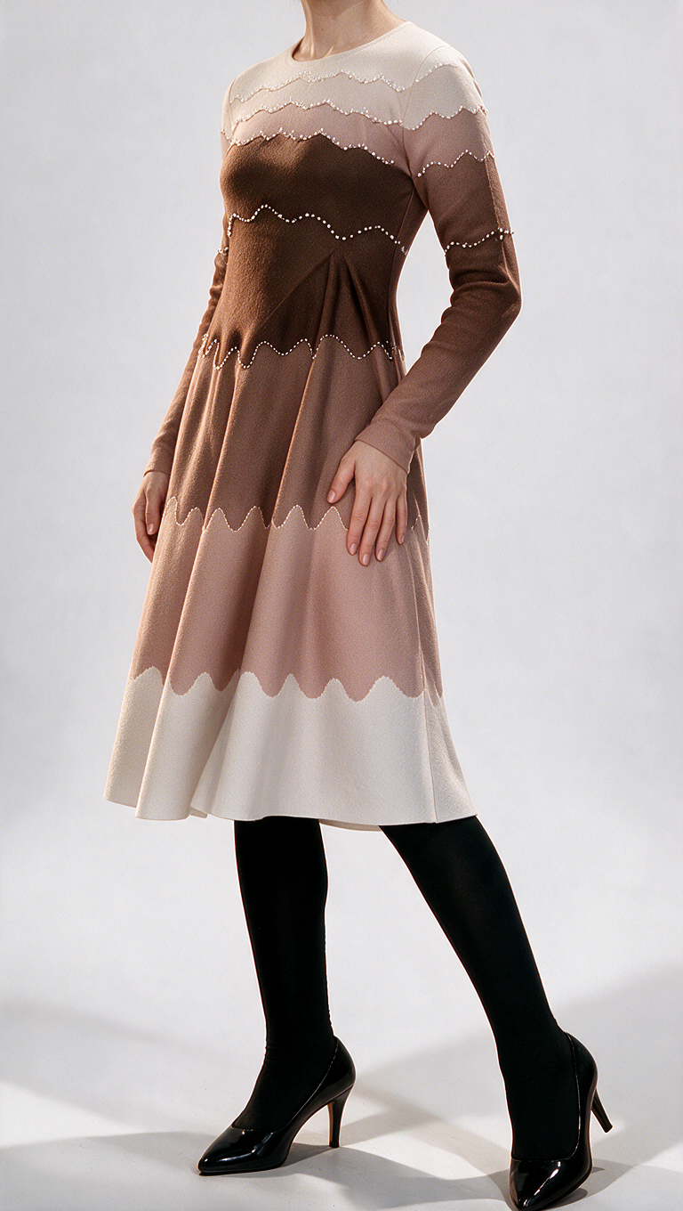 Brown Bouncy Dress