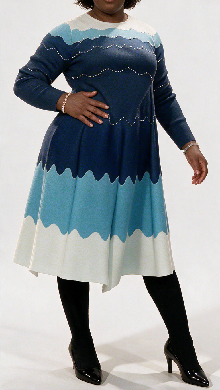 Blue Bouncy Dress