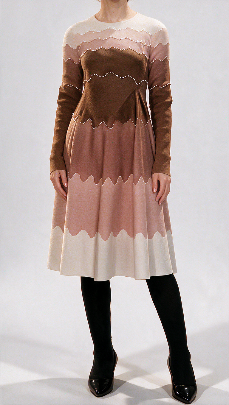 Brown Bouncy Dress