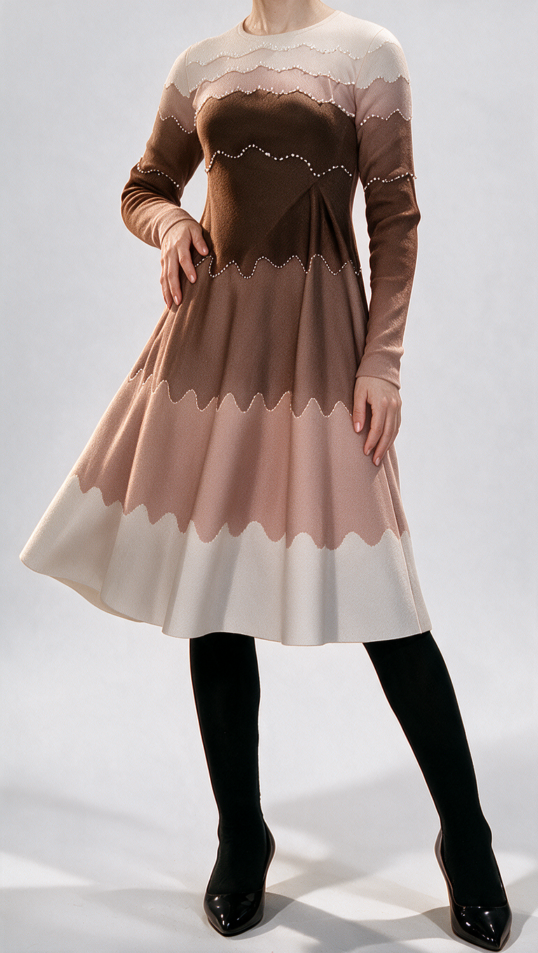 Brown Bouncy Dress